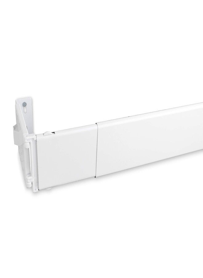 Rod Desyne AMN-WP4028 Wide Pocket Curtain Rod, 28-48 inch, White - Image 4