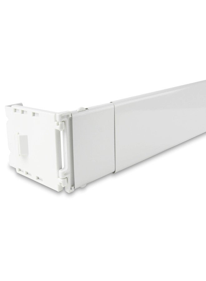 Rod Desyne AMN-WP4028 Wide Pocket Curtain Rod, 28-48 inch, White - Image 3