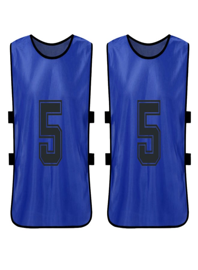 6 PCS Adults Soccer Pinnies Quick Drying Football Team Jerseys Youth Sports Scrimmage Soccer Team Training Numbered Bibs Practice Sports Vest - Image 5