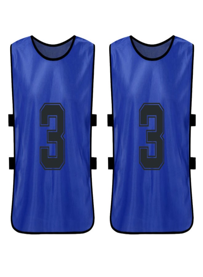 6 PCS Adults Soccer Pinnies Quick Drying Football Team Jerseys Youth Sports Scrimmage Soccer Team Training Numbered Bibs Practice Sports Vest - Image 4