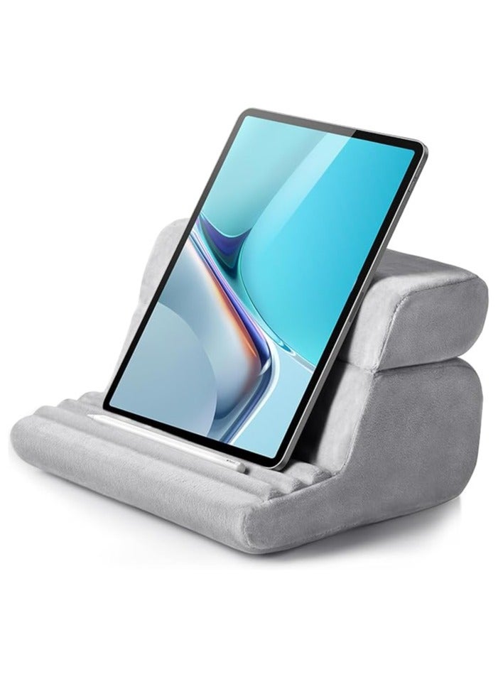 Generic Tablet Pillow Stand, Foldable iPad Stand for Lap, Bed and Desk -Tablet Soft Pad Dock with Pocket - Image 1