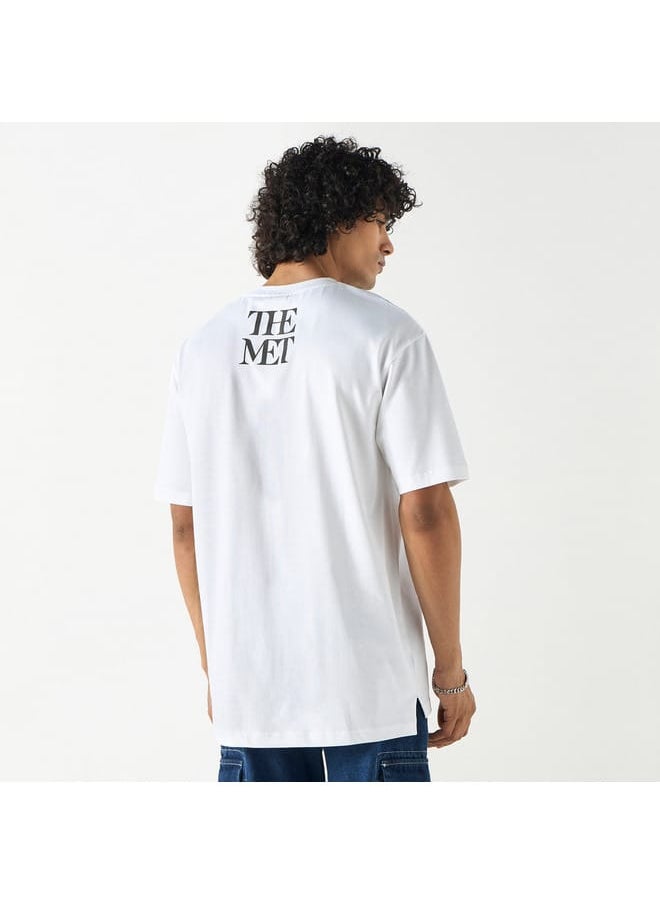 SP Characters Van Gogh Print T-shirt with Crew Neck and Short Sleeves  - Image 3