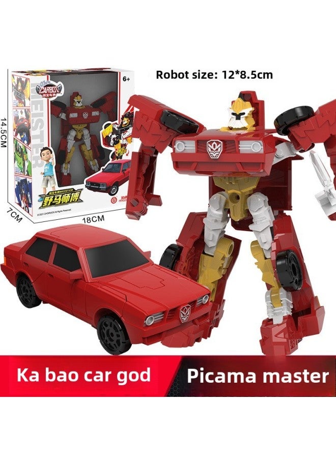 Kabao Car God Reload Return Fire King Driver Elite Edition Children's Classic Transforming Robot Boy Toy-Color:Youth Edition  2 Deformations  - Image 1