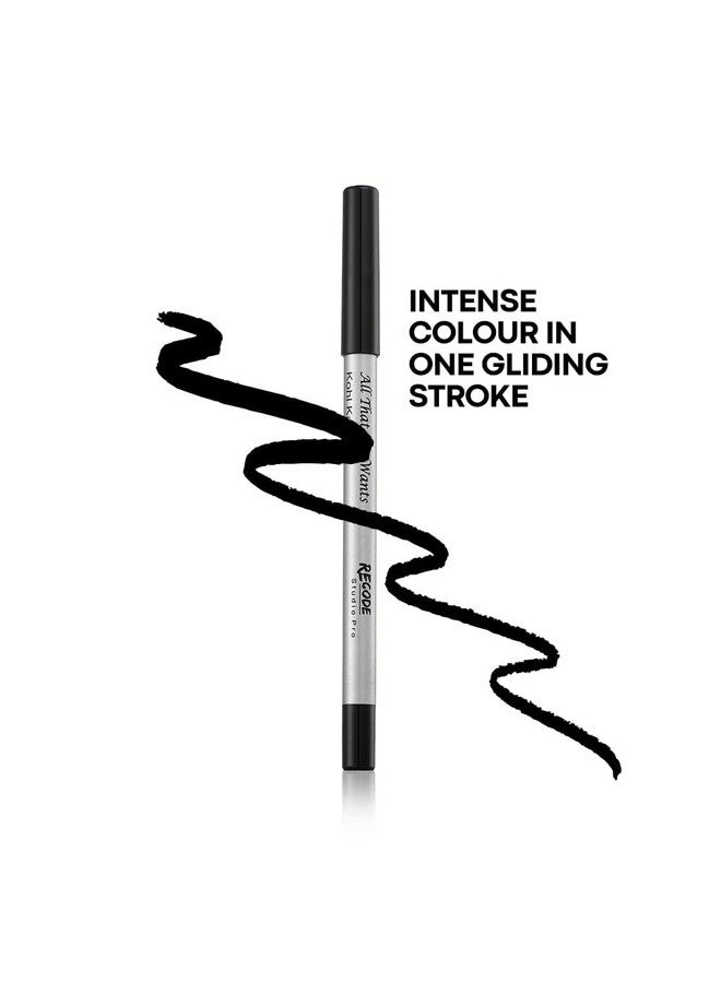 Recode Black Kohl Kajal Pencil All That She Wants 1.20 GMS - Image 2