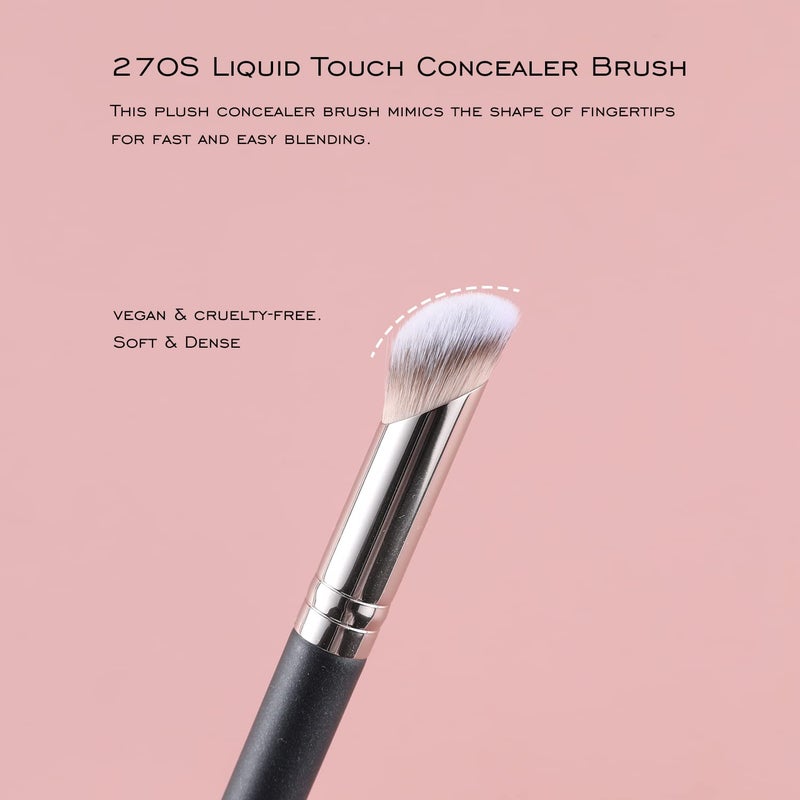 ENERGY Concealer Brush,Angled Eye Makeup Small Foundation Blending Brush for Under Eye, Nose & T-Zone â€“ Soft Synthetic Bristles Contoured for Cream & Liquid Powder Cosmetics 270S - Image 2