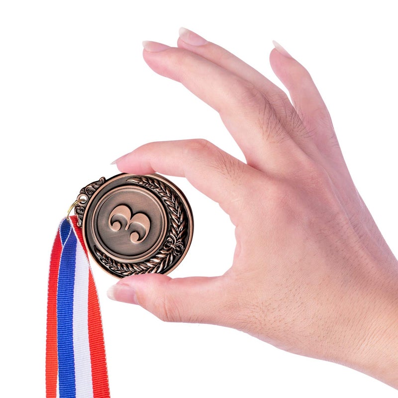 Favide 24 Pieces Gold Silver Bronze Award Medals-Winner Medals Gold Silver Bronze Prizes for Competitions, Party,Olympic Style, 2 Inches - Image 5