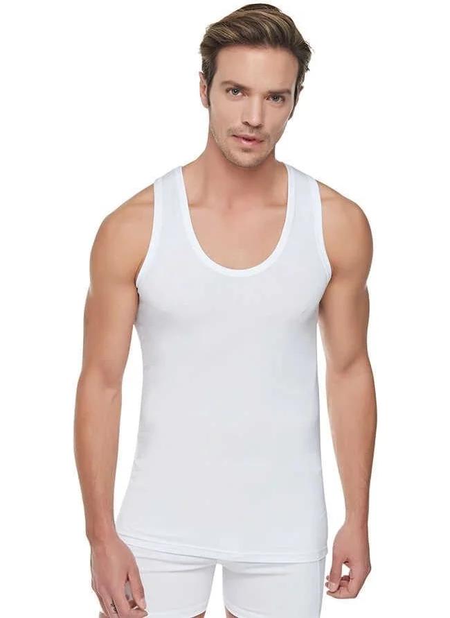 Tutku Men's Ribbed Undershirt 6 Pack 0102
