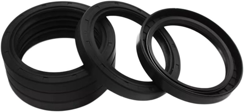 Rubber Oil Seal Rubber washers 10pcs 30mm Inner Diameter TC Nitrile Skeleton Oil Seals with Reinforced Springs, Outer Diameter 52mm, Thickness 10mm, 30x52x10mm(30x49x7mm) - Image 3