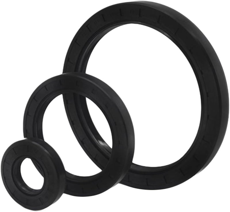 Rubber Oil Seal Rubber washers 10pcs 30mm Inner Diameter TC Nitrile Skeleton Oil Seals with Reinforced Springs, Outer Diameter 52mm, Thickness 10mm, 30x52x10mm(30x49x7mm) - Image 4