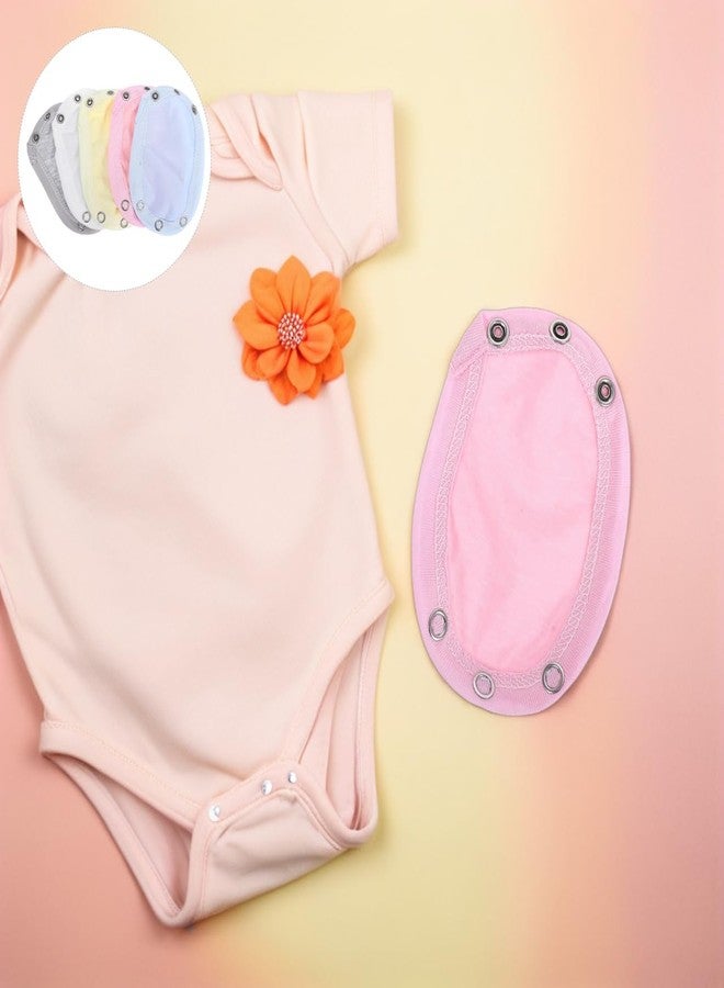 PACKOVE Baby Bodysuit Extender Snap 10 Pcs Soft Cotton Toddler Jumpsuit Extenders for Easy Dressing and Comfortable Fit - Image 5