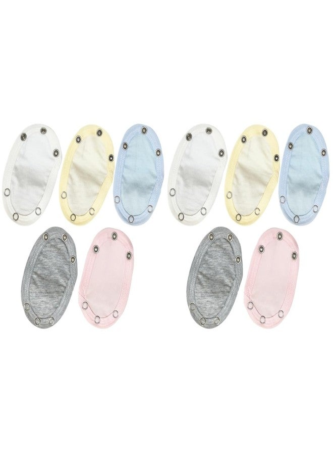PACKOVE Baby Bodysuit Extender Snap 10 Pcs Soft Cotton Toddler Jumpsuit Extenders for Easy Dressing and Comfortable Fit - Image 1