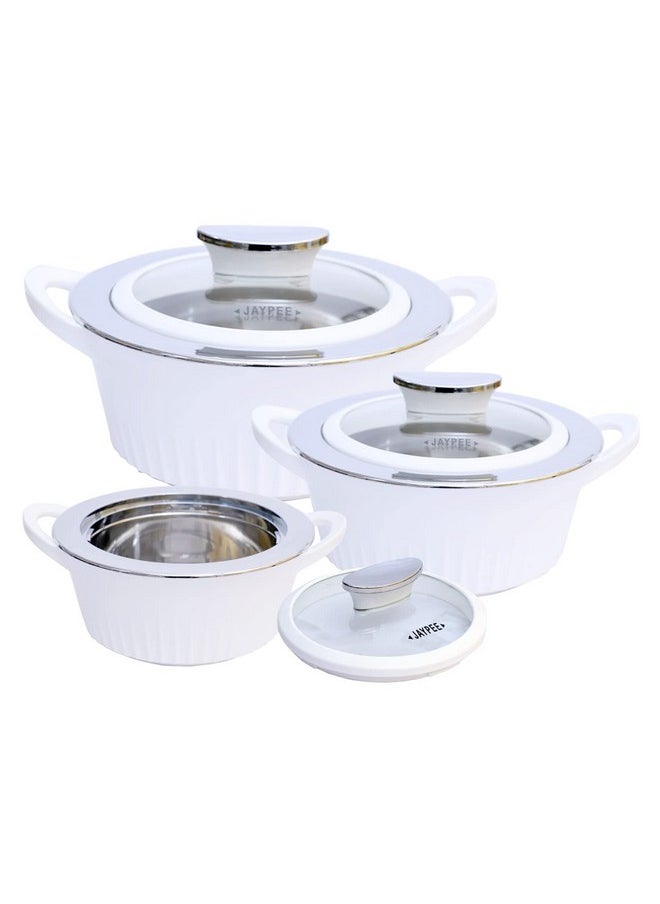 JAYPEE - Jaypee Casserole Olivia Set 1000ml, 1500ml and 2000ml Parrot White - Image 1