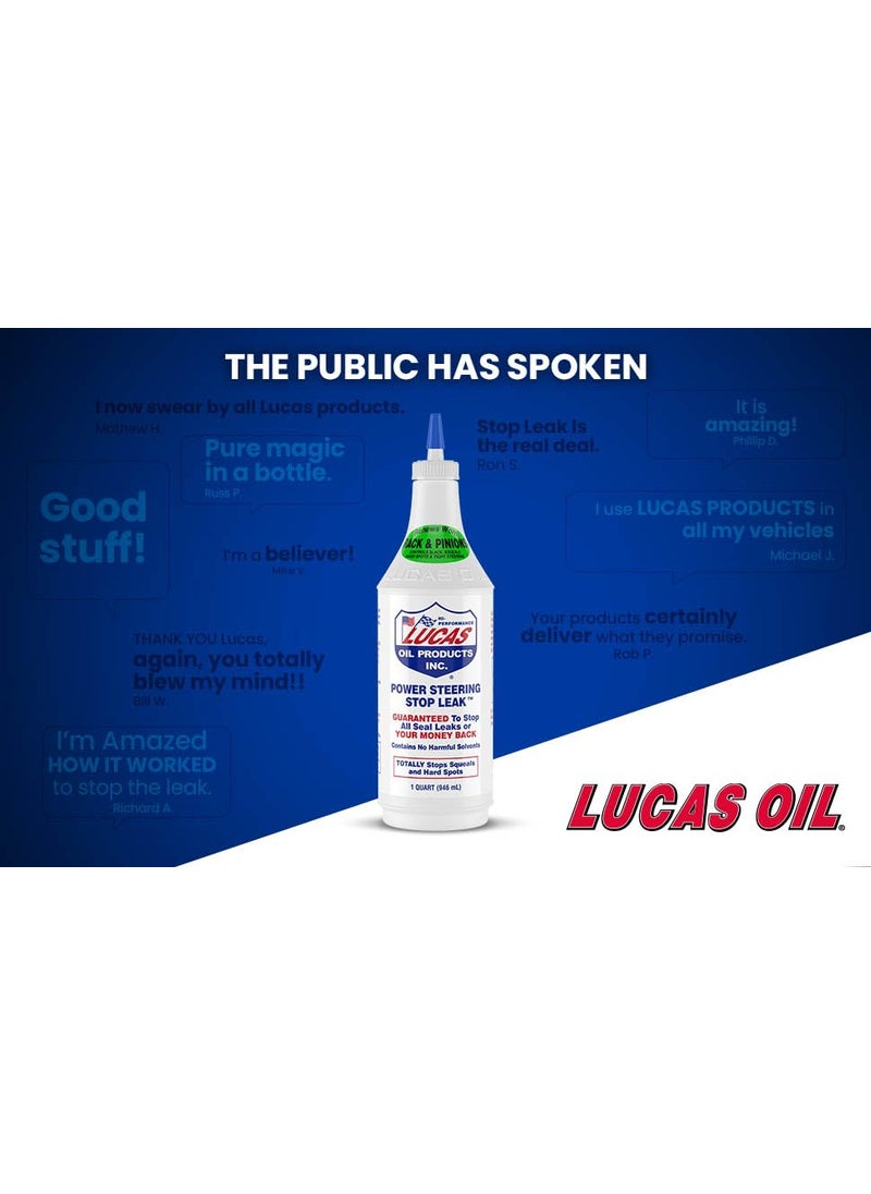 LUCAS OIL Lucas Oil 10011 Power Steering Stop Leak - 1 Quart  - Image 3