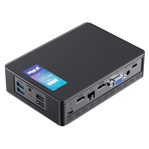 Mele كمبيوتر ميني بدون مروحة MeLE QuieterHD3 مع معالج Celeron N5105، 16GB 512GB، كمبيوتر صغير مكتبي مع Ethernet بسرعة Gigabit، WiFi 5، HDMI مزدوج 4K، فتح BIOS - مثالي للاستخدام الصناعي، والبث المباشر، والمكاتب - Image 1