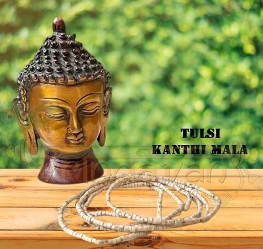Vrindavanstore.in Tulsi Mala for Daily Jaap & Meditation | 108 Beads Natural Wood for Men & Women (2 Round) - Image 4