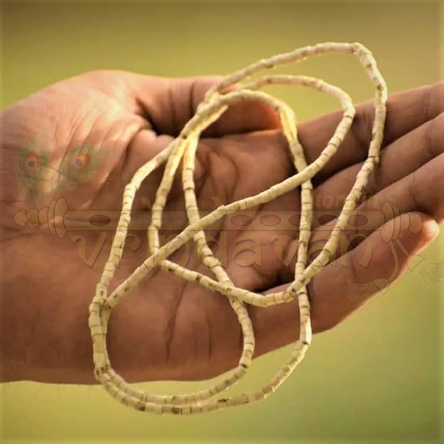 Vrindavanstore.in Tulsi Mala for Daily Jaap & Meditation | 108 Beads Natural Wood for Men & Women (2 Round) - Image 2