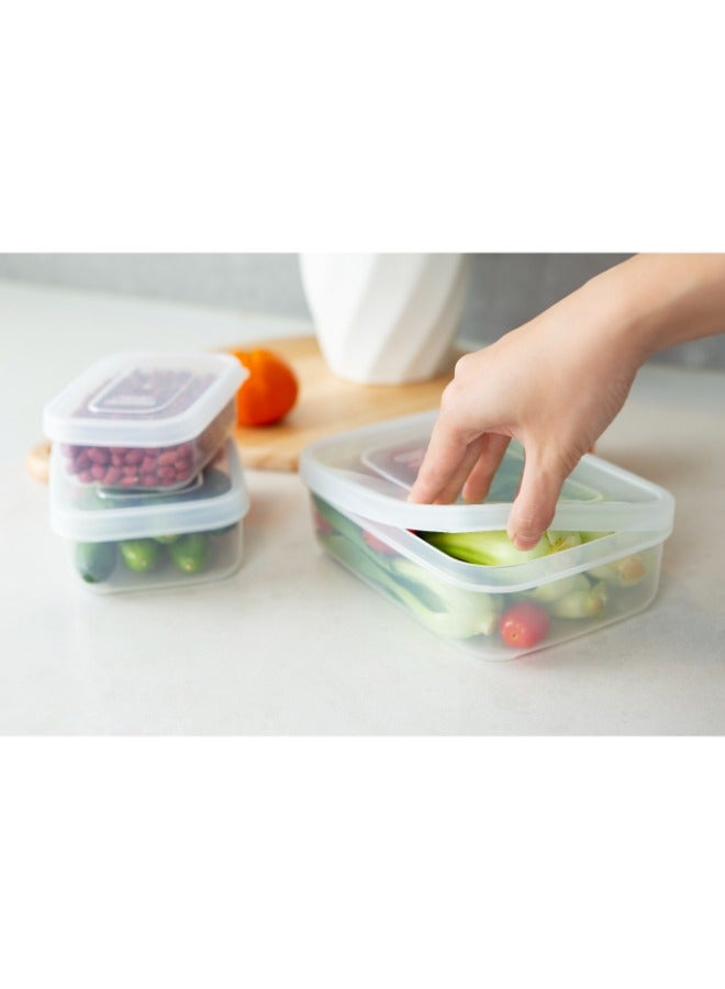 inochi Hokkaido Food Storage Container Set, 3 Pieces (500-1000-2000ML), Green - Image 3