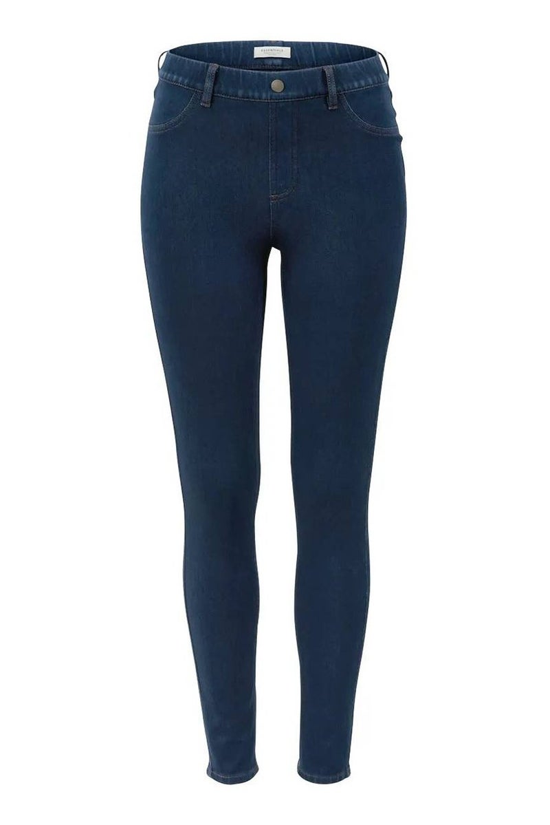 Tchibo جينز نسائي بقصة عادية مغسول وقابل للتمدد، أزرق - Image 3