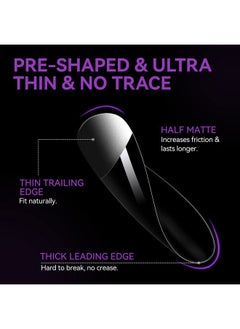 gelike ec Short Almond Nail Tips: 120Pcs Soft Gel Tips For Extra Short Almond Shaped Full Cover Gel X Nail Tips Pre Etched Pmma Resin Clear False Nails 12 Sizes  - Image 4