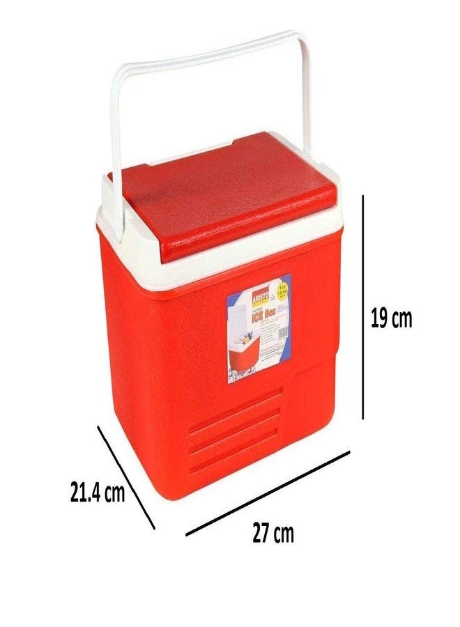 أريستو صندوق تبريد معزول من البلاستيك من أريستو، سعة 6 لترات، متوفر باللون الأحمر أو الأزرق - Image 2