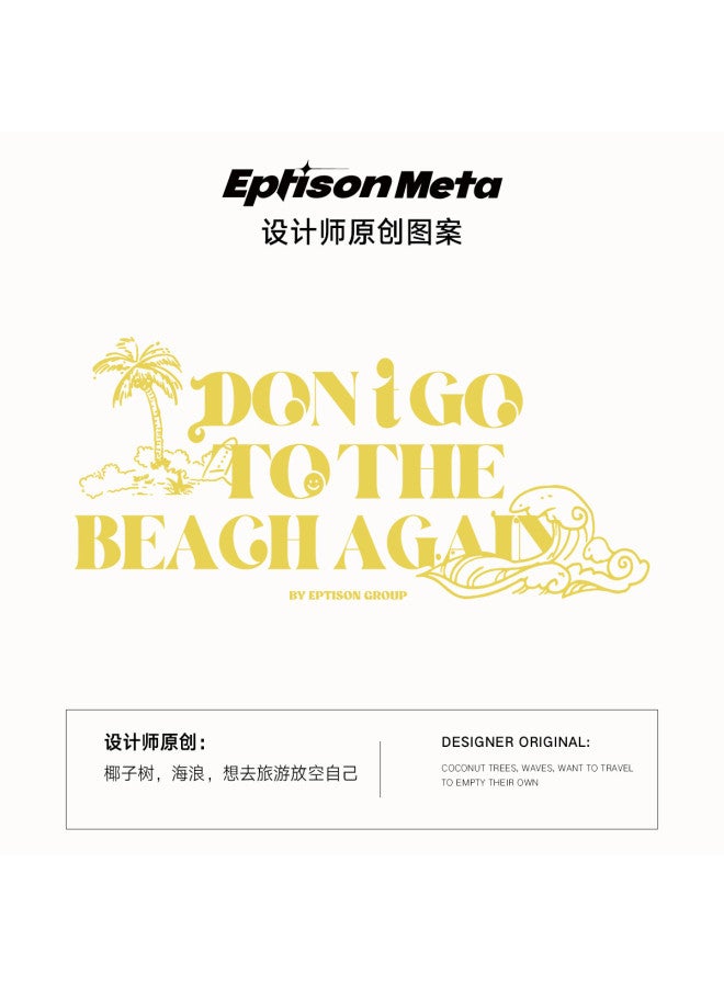 EPTISON slimming Casual Versatile Top - Island Vacation Print Couple Tee Women's Summer Short Sleeve T-shirt - Image 3