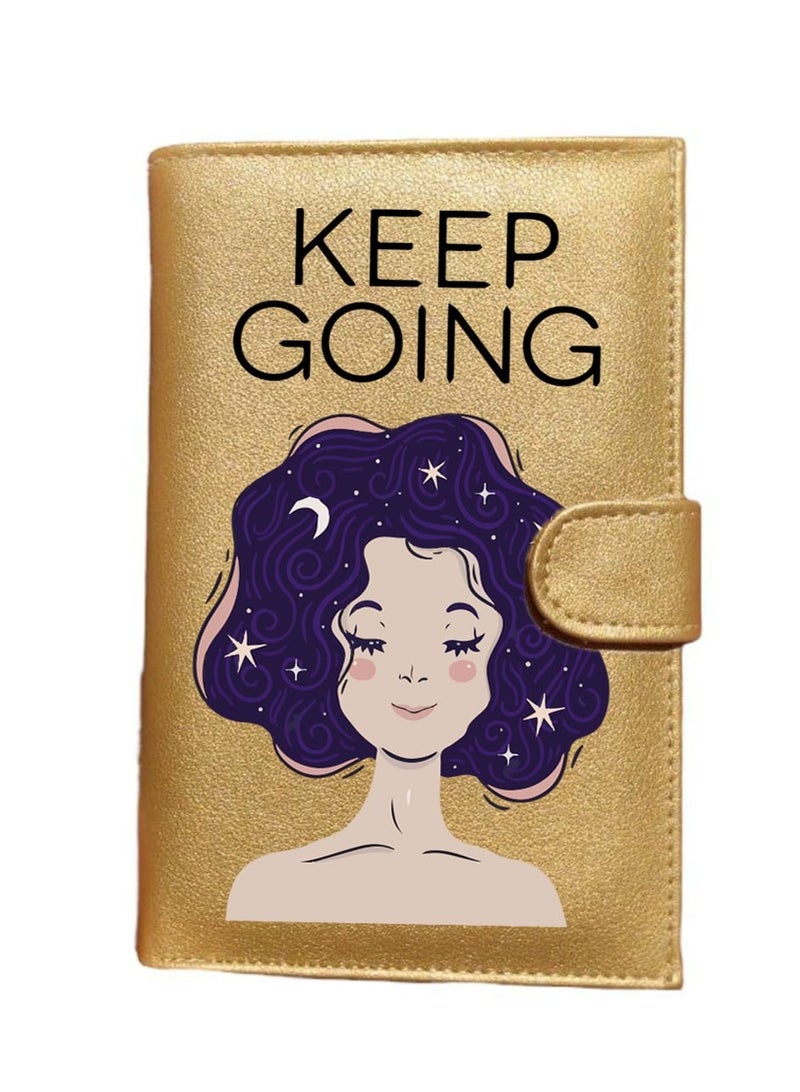 Gold leather wallet  - Image 1