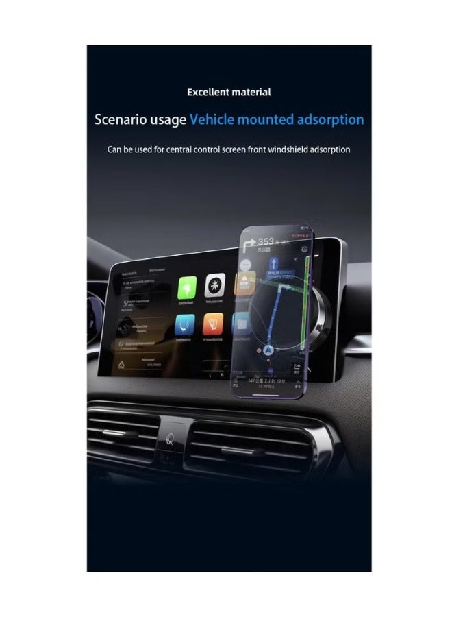 فراغ شفط حامل هاتف ذكي سنادات بالسيارة حامل هاتف المحمول المغناطيسي العالمي الامتزاز قوس فراغ الامتزاز مستقرة - Image 4