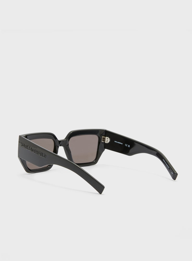 Karl Lagerfeld Modified Rectangle Sunglasses - Image 3