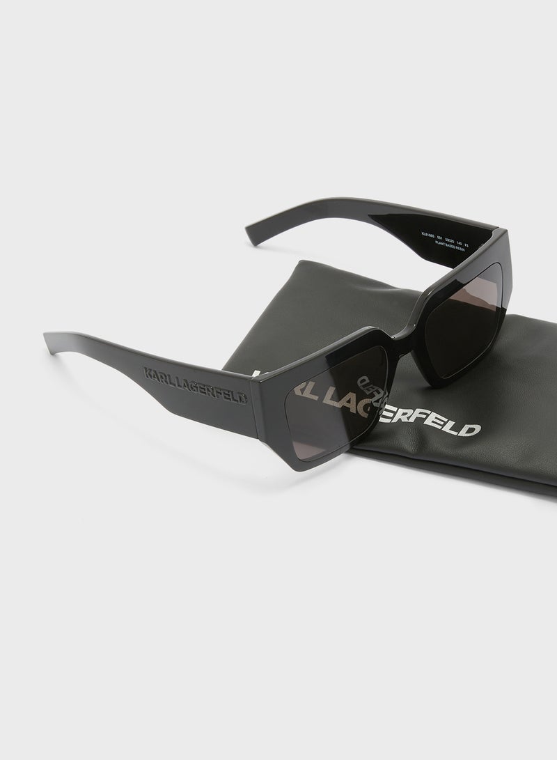 Karl Lagerfeld Modified Rectangle Sunglasses - Image 5
