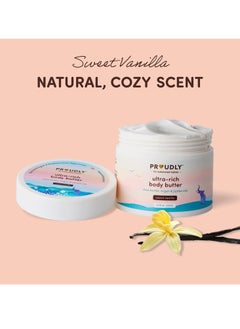 Proudly PROUDLY Ultra-Rich Body Butter by Gabrielle Union & Dwyane Wade, Lotion for Babies, Kids & Adults, Shea Butter & Argan Oil for Deep Moisture, Sweet Vanilla, 4.4 oz  - Image 2