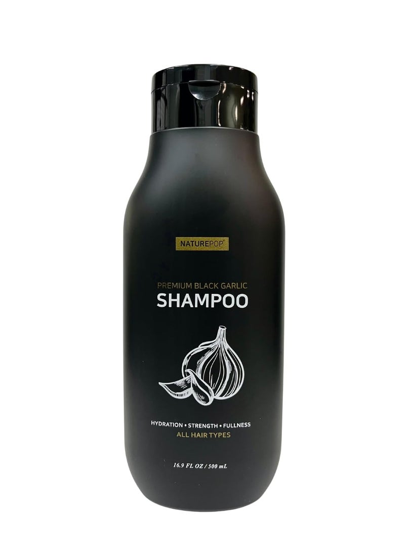 Naturepop Black Garlic Hair Loss Shampoo by NATUREPOP - Prevents Hair loss, Stimulates growth - Sulfate Free Paraben Free - Ajo Negro Shampoo para la caida del cabello 16.9 fl oz/ 500 mL Made in Korea  - Image 1