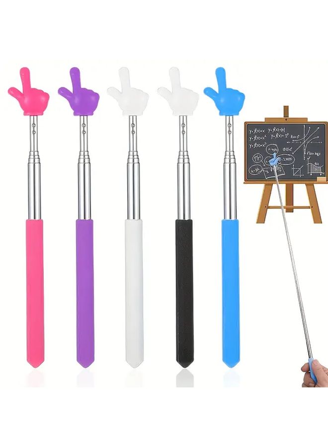 Pink Extendable Teaching Stick One Button Telescopic Pointer Lightweight Portable For Classroom Meeting Smart Whiteboard - Image 1