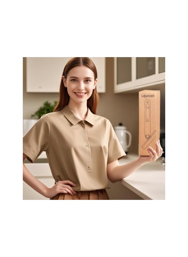 PROMASS Mini Mop Portable Self-Squeeze Small Mop, Self Wringing Mop, Strong Absorbent Sponge Mop, Hand Mop Easily Dry Cleaning Mop for Floor Bathroom Kitchen Glass Car (2Refill Sponges+1Squeeze Handle) - Image 2