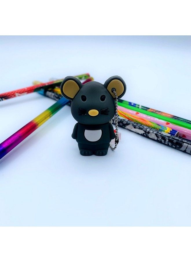 Mall of Style Usb Flash Drive For Students Pen Drive Jump Drive For Young Adults Back To School Thumb Drive Fun Animal Usb Cool Pen Drive For School 16 Gb Storage (Mouse Grey)  - Image 4