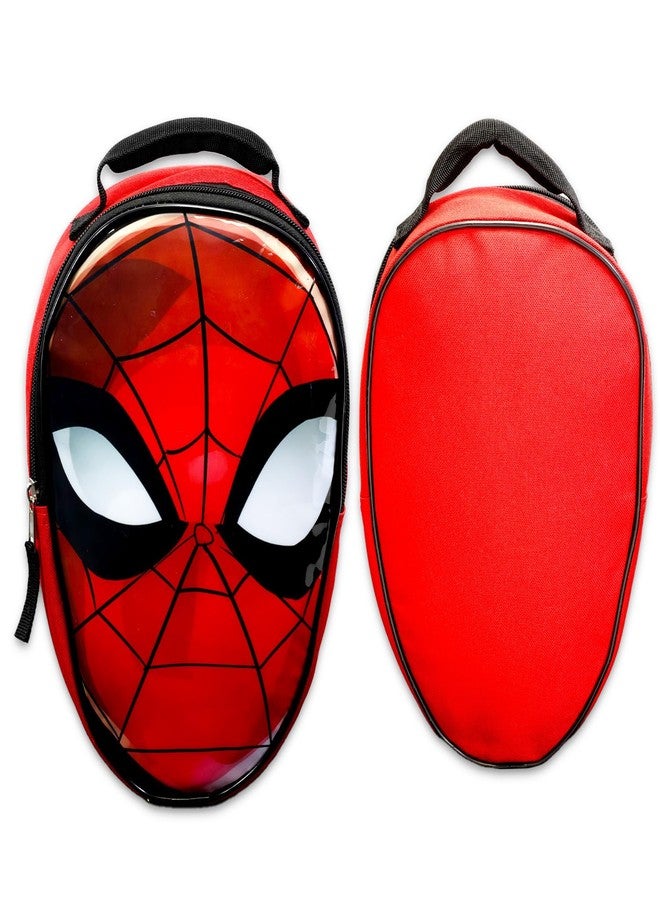 SPIDERMAN طقم صندوق غداء سبايدرمان للأولاد - مجموعة مستلزمات المدرسة من مارفل مع حقيبة غداء معزولة سبايدرمان، زجاجة ماء، ملصقات، والمزيد | حاوية غداء سبايدرمان - Image 3