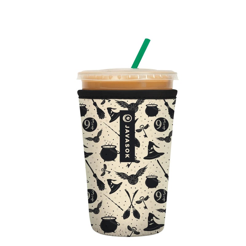 Sok It JavaSok Iced Coffee Cold Soda Insulated Neoprene Cup Sleeve Wizards Walk Medium 2228oz - Image 2
