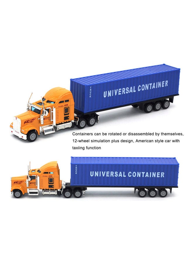 Loquat Diecast Alloy Container Truck Multicolour - Image 5
