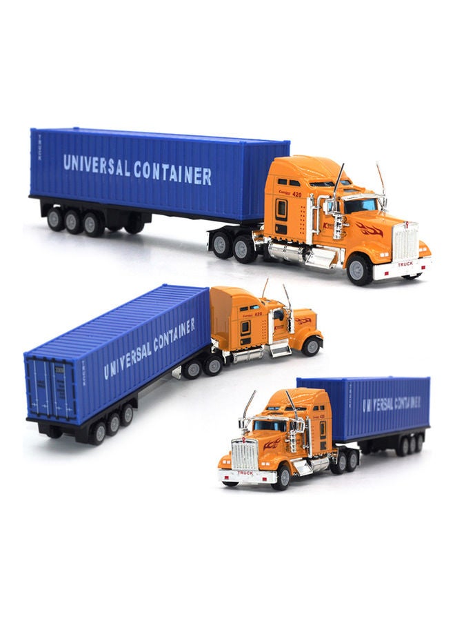 Loquat Diecast Alloy Container Truck Multicolour - Image 4