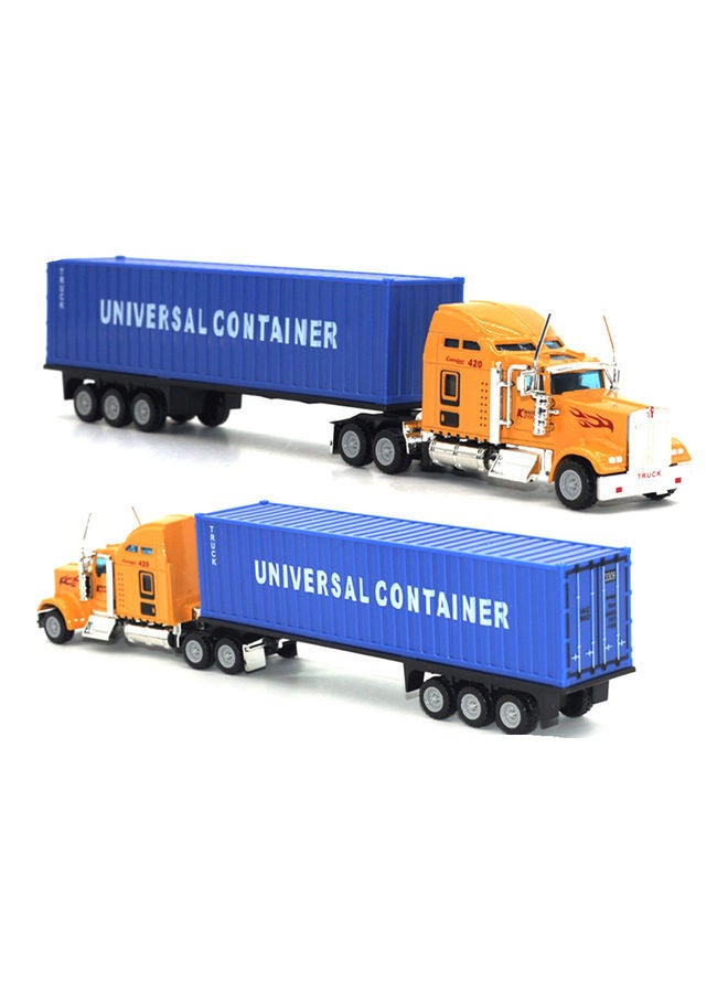 Loquat Diecast Alloy Container Truck Multicolour - Image 2