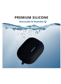 Generic Soft Silicone Case Compatible with Realme Buds T300, Protective Cover with Keychain  - Image 3