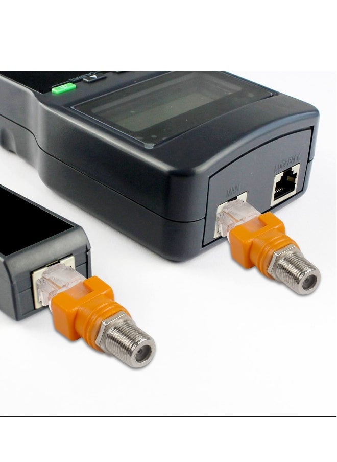 Generic RF to RJ45 Converter, Coaxial to Ethernet Adapter, F Female to RJ45 Male Barrel Couplers, Straight Connector for Line Tester, 4PCS  - Image 4