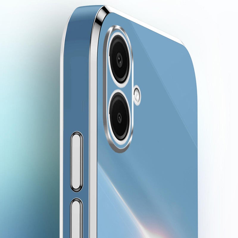 شين لي تونج جراب هاتف TPU مطلي بالكهرباء 6D بحافة مستقيمة لهاتف Samsung Galaxy A07 5G (أخضر نعناعي) - Image 4