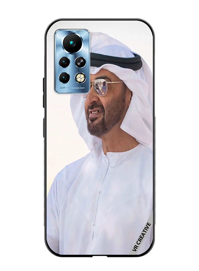 VR CREATIVE غطاء حماية لهاتف إنفينيكس نوت 11 برو بتصميم الشيخ محمد بن زايد آل نهيان متعدد الألوان - Image 1