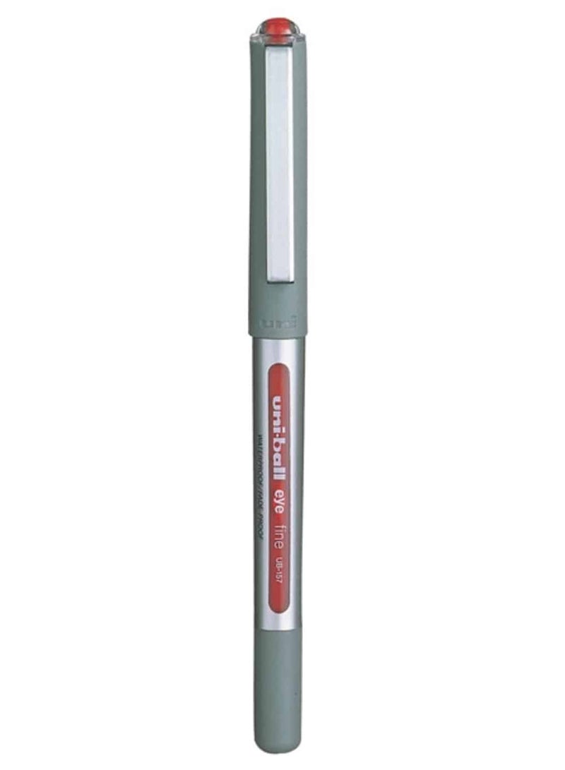 Uniball Uni-ball UB-157 Eye Fine Rollerball Pens 0.7mm Red, Box 12 - Image 3