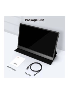 KOORUI 15.6 inch Portable Monitor 1080P FHD USB-C Laptop Monitor HDMI Computer Display IPS Gaming Monitor w/Premium Smart Cover & Speakers, External Monitor for Laptop/PC/Mac/Phone, 15B1  - Image 2
