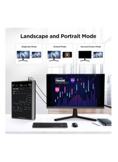 KOORUI 15.6 inch Portable Monitor 1080P FHD USB-C Laptop Monitor HDMI Computer Display IPS Gaming Monitor w/Premium Smart Cover & Speakers, External Monitor for Laptop/PC/Mac/Phone, 15B1  - Image 3