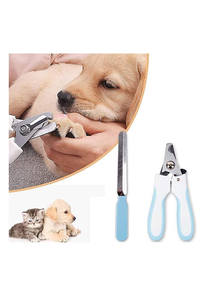 Y&D Professional Cat Dog Nail Clippers, Stainless Steel Pet Claw Scissors Trimmers for Small and Medium Dogs Cats Grooming at Home, One File Included  - Image 2