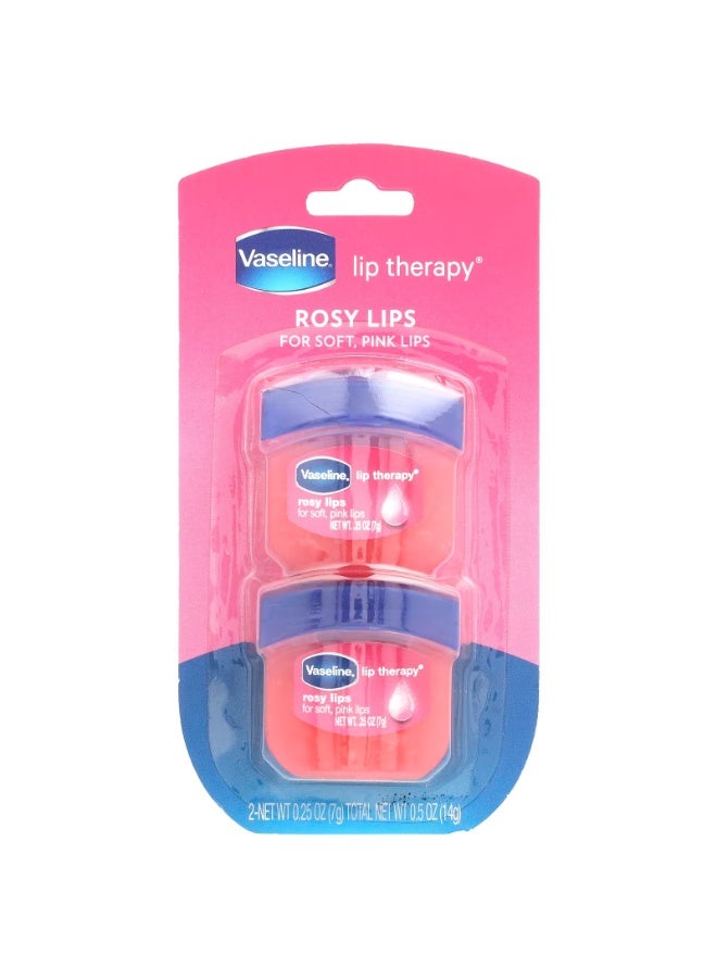 Vaseline, Lip Therapy®, Rosy Lips, 2 Pack, 0.25 oz (7 g) Each - Image 2