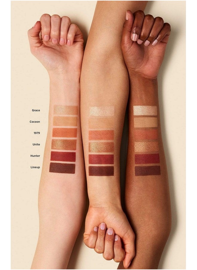 ILIA ILIA - The Necessary Eyeshadow Palette | Cruelty-Free, Vegan, Talc-Free, Matte, Satin + Metallic Highly Pigemented + Blendable Finishes (Warm Nude, 6 x 0.05 oz | 1.5 g)  - Image 3