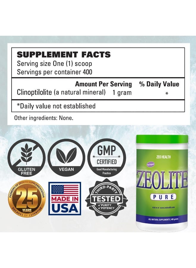 Full Body Detox Cleanse Supports Energy Gut Health Mental Clarity And Optimal Inflammation Response the Original Zeolite Powder 400 Servings